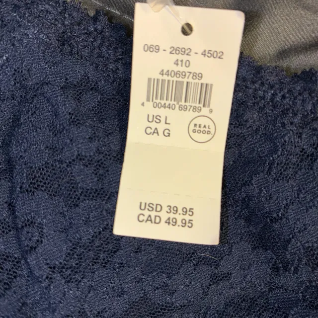 Aerie Lace Cami Size L Dark Blue