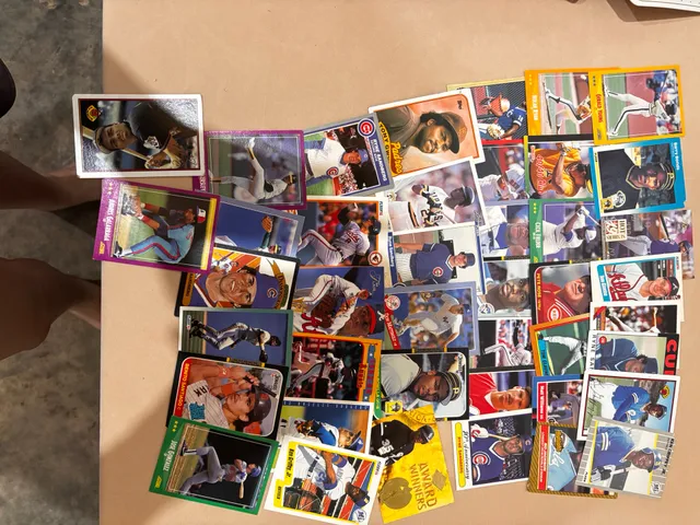 Assorted Vintage Baseball Trading Cards Lot of 35