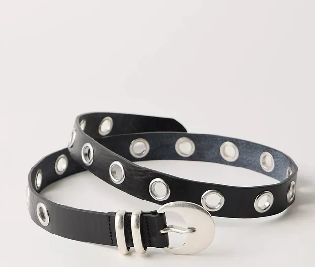 Free people Rosebowl Grommet Belt size M/L 42 inches 