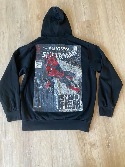Marvel Spider-Man The Amazing Spider-Man Comic Hoodie Black