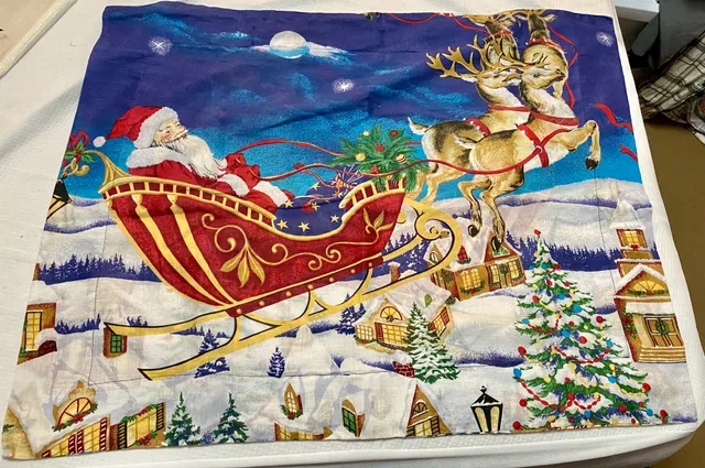 PDK Worldwide Enterprises Santa Sleigh Standard Pillow Sham Christmas set of 2
