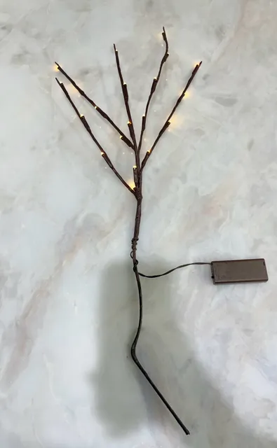 Lighted Willow Branch