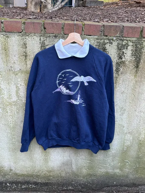 Fruit Of The Loom Vintage Lighthouse Sweatshirt Size L