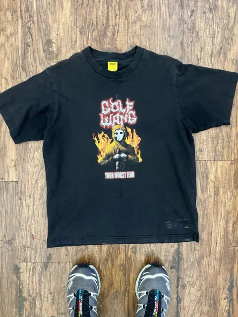 Golf Wang Your Worst Fear T-Shirt Size S Black Graphic Tee