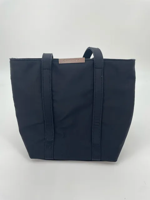 Citysac Black Nylon Tote Bag With Silver Hardware
