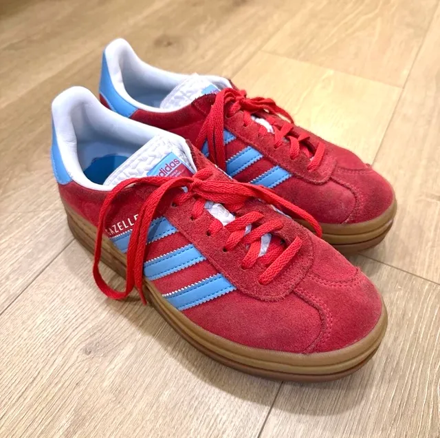 Adidas Gazelle Bold "Maroon Gold Metallic" Sneakers
