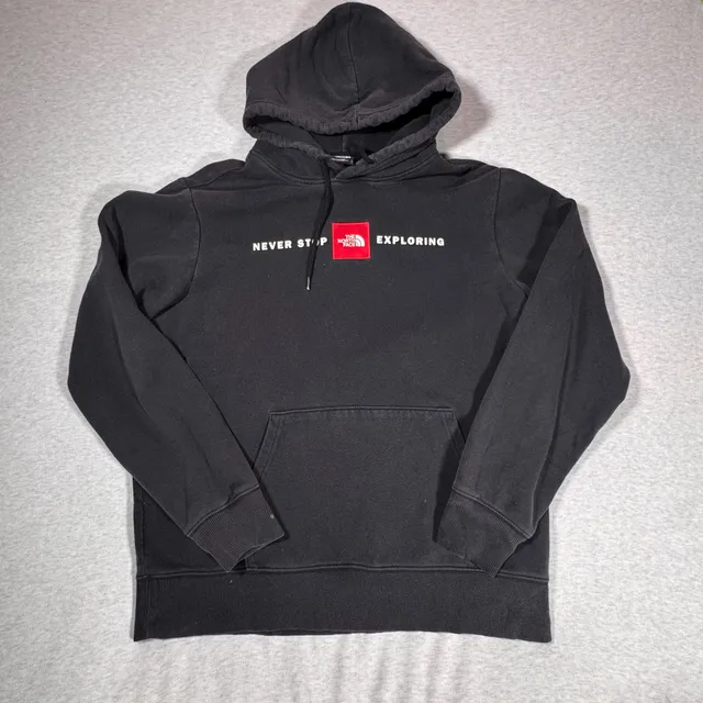 The North Face Never Stop Exploring Hoodie Size L Black Pullover