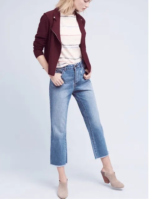 DL1961 Patti Crop Jean with Raw Hem Ashland Petite