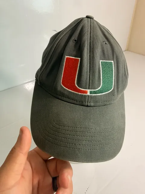 Fan Favorite Miami Hurricanes Hat One Size Grey Baseball Cap