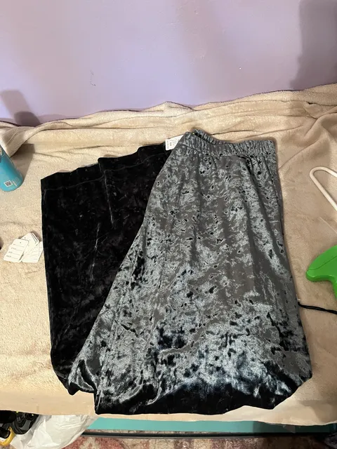 A New Day Crushed Velvet Pants Size XXL Grey