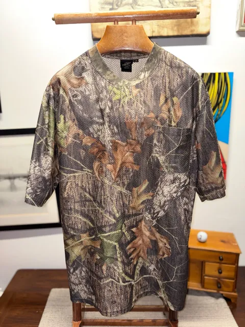 RedHead Camo Pocket T-Shirt Size L Mossy Oak Mesh Short Sleeve