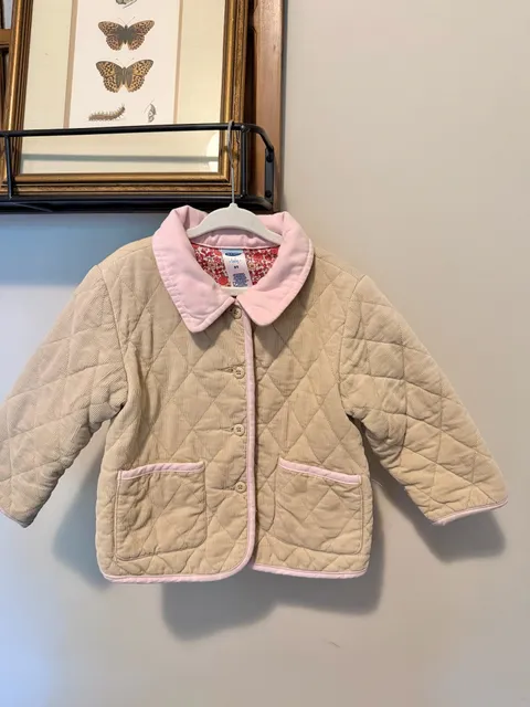 Vintage 2003 Old Navy Quilted Corduroy Chore Coat Size 2T