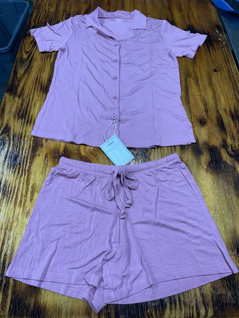 Pajamagram Pajama Set Size Xs Pink Tencel Modal Short Sleeve