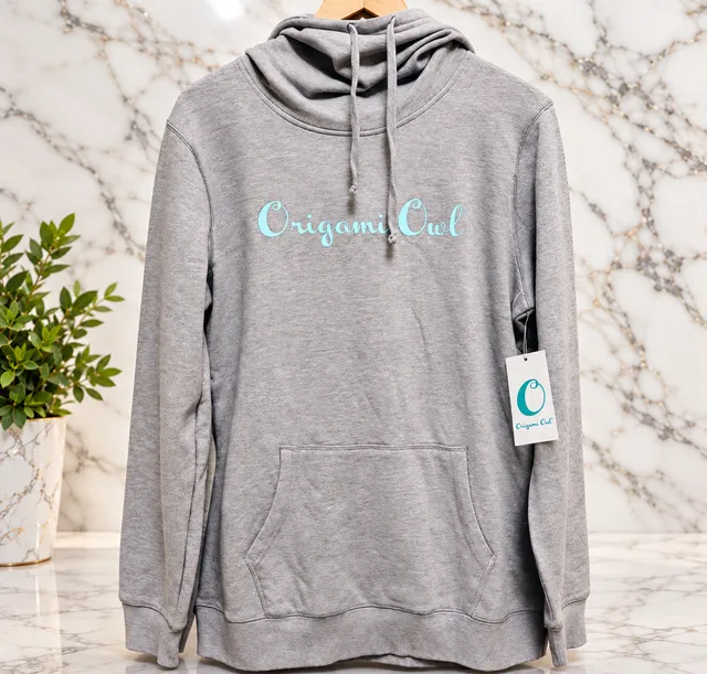 Origami Owl Gray Hoodie Sweatshirt, NWT