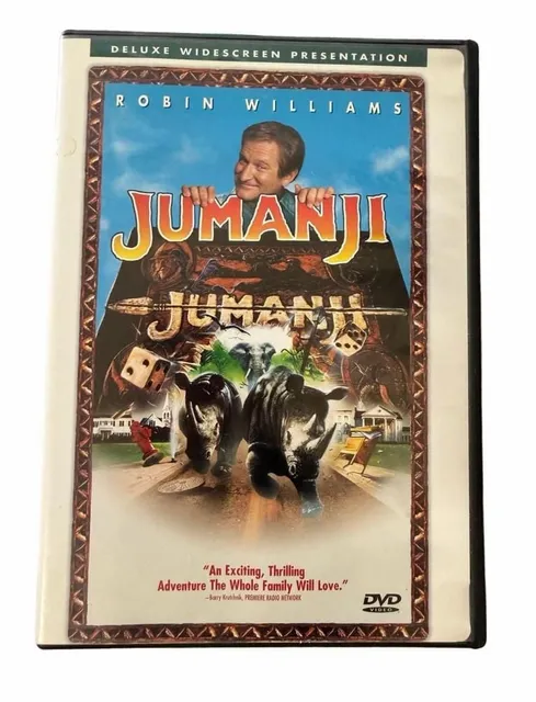 Jumanji DVD Deluxe Widescreen Presentation Robin Williams