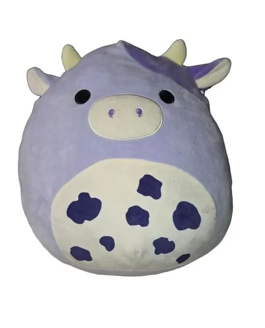 Squishmallows Bubba The Purple Cow Plush Stuffed Toy