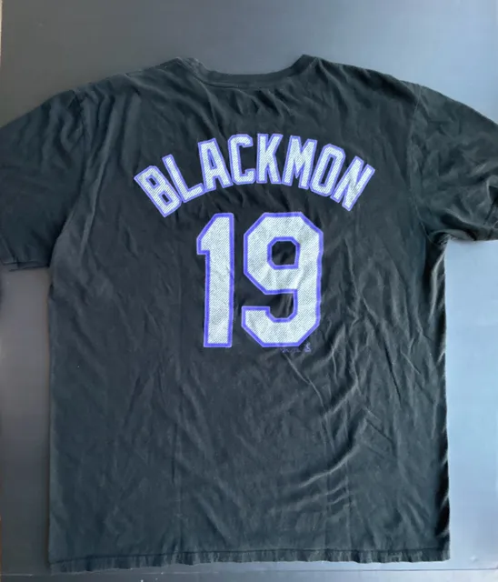 Majestic Colorado Rockies Blackmon 19 T-Shirt XL Black