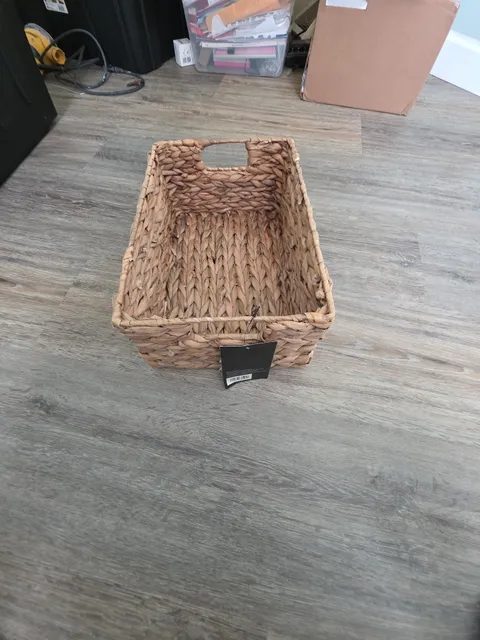 Better Homes & Gardens Water Hyacinth Storage Basket Natural