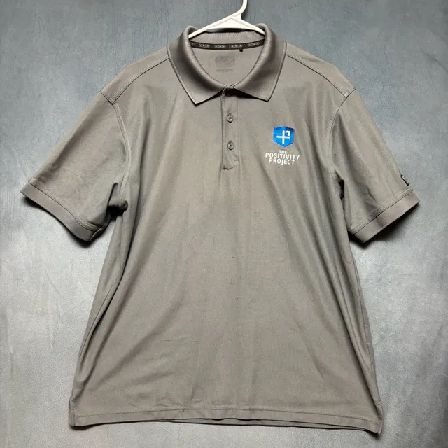 The Positivity Project Polo Shirt Gray School Work Social Emotional