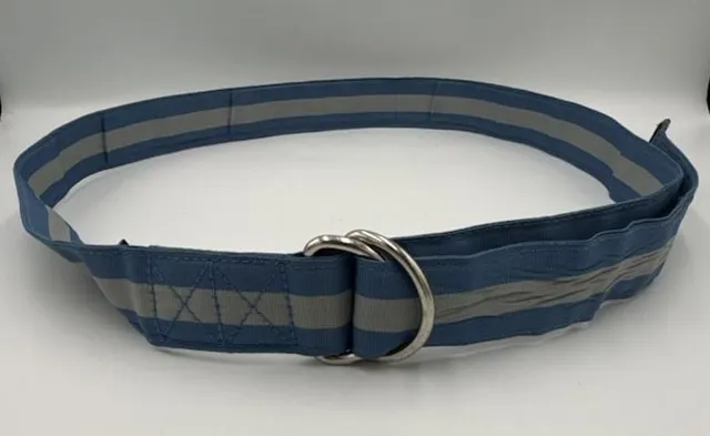 Vineyard Vines Striped D-Ring Belt Blue Gray
Size XL
#906
