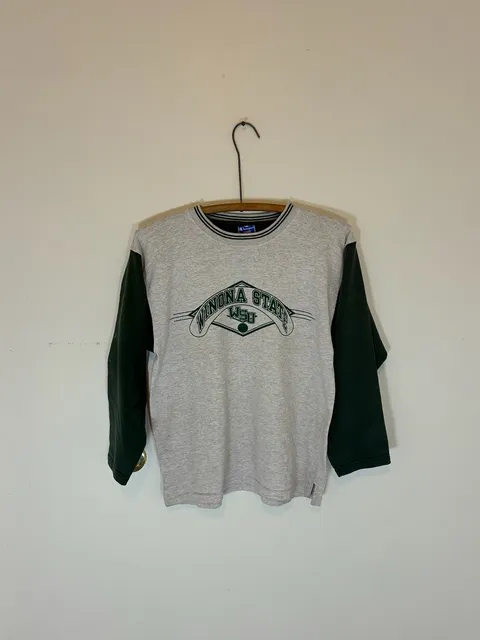 1970s Champion Winona State Long Sleeve Shirt Size Medium