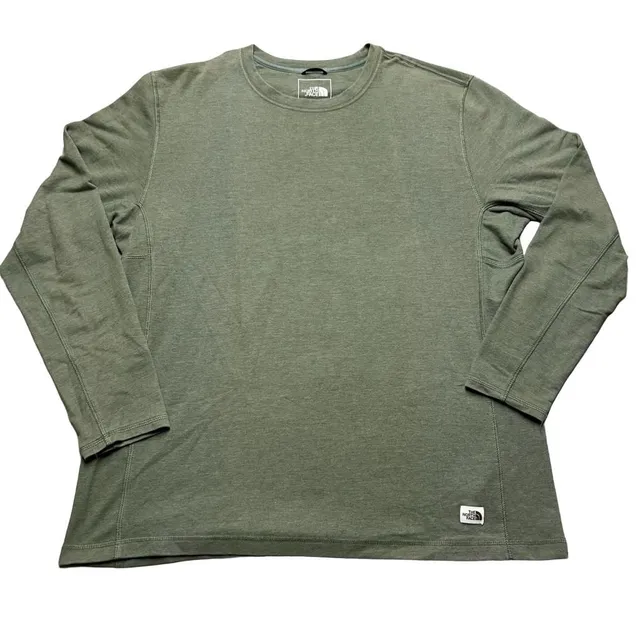 The North Face Long Sleeve Shirt Olive Green size XL