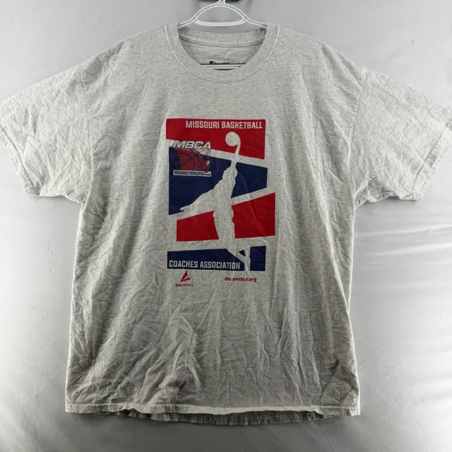 1669 Champion Missouri Basketball Coaches Association Size XL T-Shirt