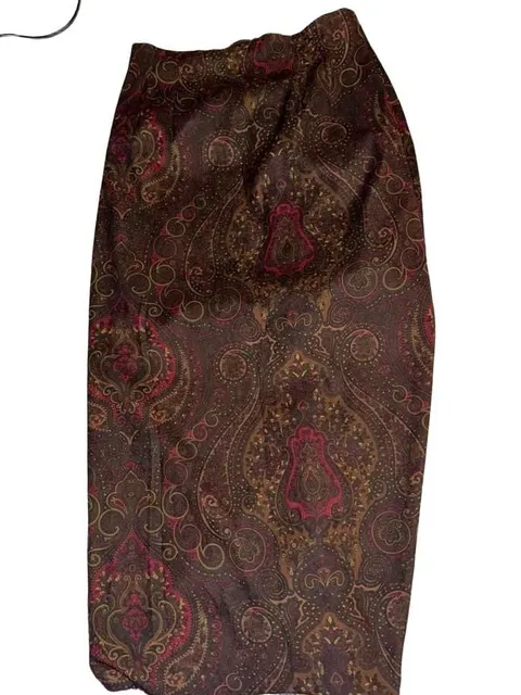 Jaclyn Smith Classic Paisley Pencil Skirt Size 8