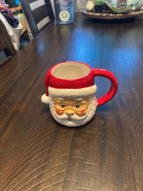 Mr. Christmas Santa Face Ceramic Coffee Mug