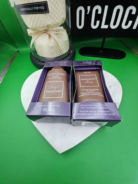 2x Tarte Amazonian Clay 16-Hour Full Coverage Foundation 59N Mahogany