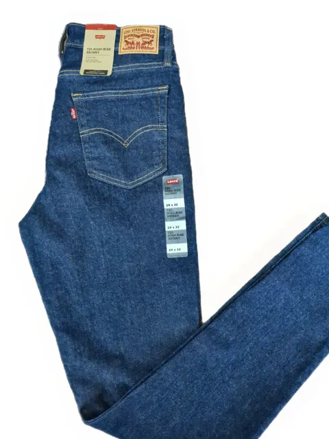 Levi's 721 High-Rise Skinny Size 29x32 Blue Denim Jeans