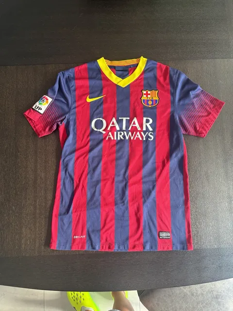 Nike FC Barcelona Qatar Airways Soccer Jersey Messi #10
