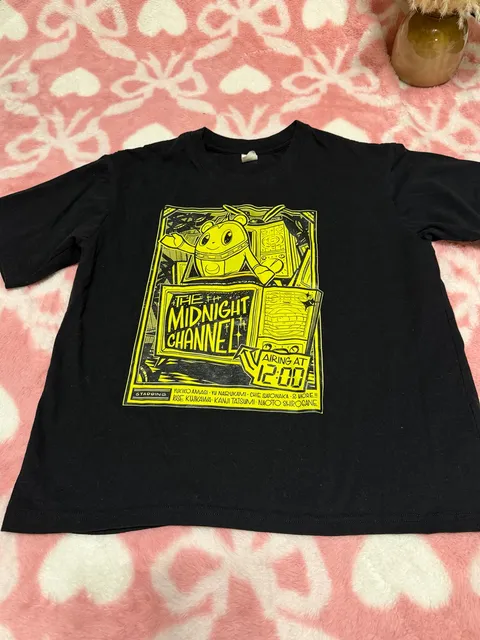 Persona 4 The Midnight Channel T-Shirt Size S Black Graphic Tee
