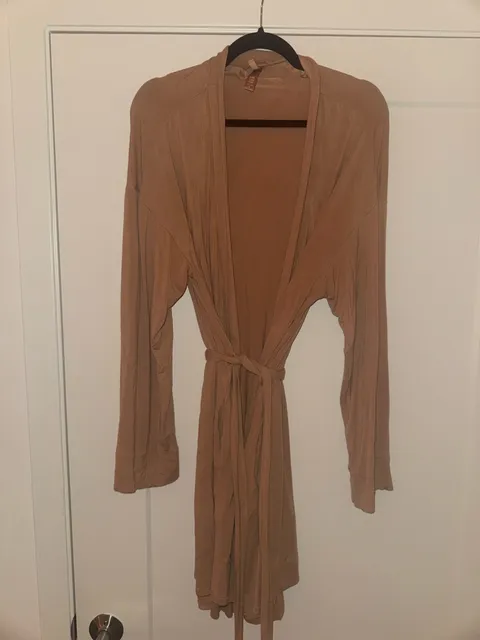 SKIMS Soft Lounge Robe Size XL Camel Brown