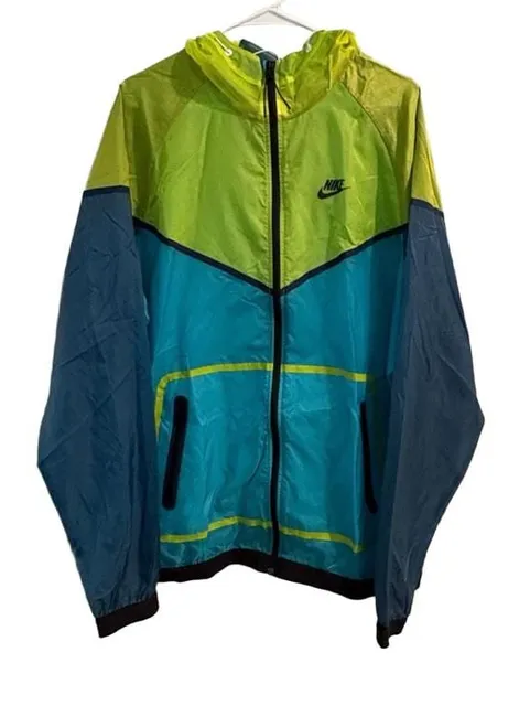 Nike Windrunner Jacket Multi-Color Ripstop Hooded Full Zip