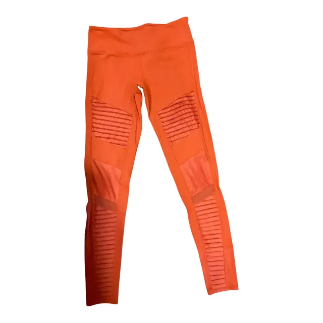 Alo Yoga High-Waist Moto Legging Size M Burnt Orange