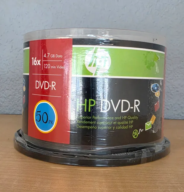 HP DVD-R 33-Pack Spindle 4.7GB 16x Recordable Discs