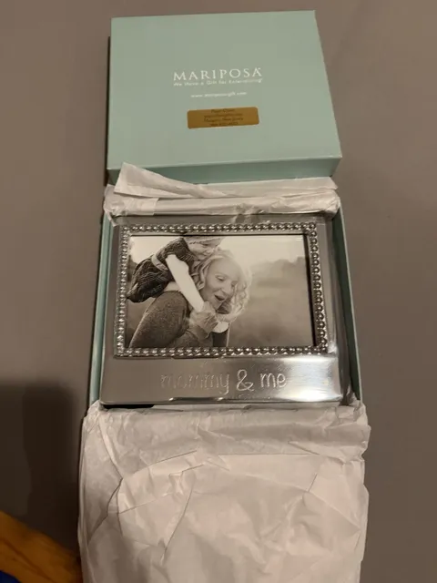 Mariposa Mommy & Me Beaded Statement Picture Frame
