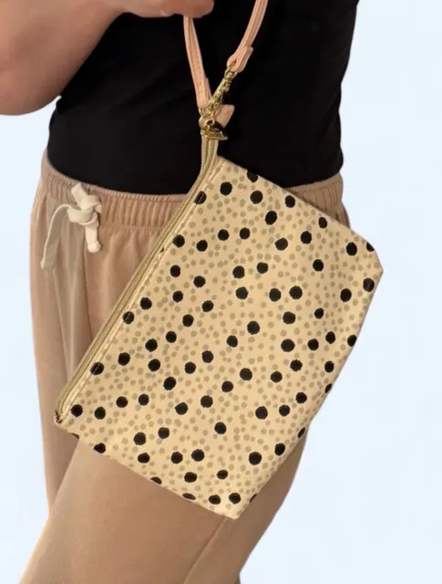 Betsey Johnson Polka Dot Wristlet Clutch Bag