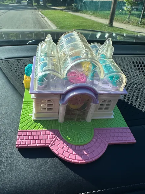 Bluebird Polly Pocket 1994 Light Up Bridal Salon Compact