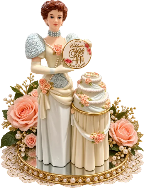Avon Celebrates 40th Anniversary Porcelain Figurine