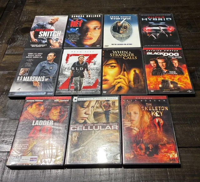 Lot of 11 PG-13 Action and Thriller Movie DVDs