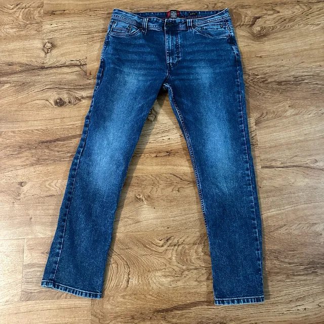 Truth Substance Slim Fit Jeans Size 34/30 Dark Blue Denim