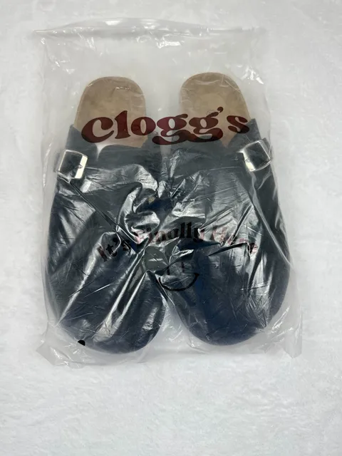 Black Suede Clogs Size 43EU/9.5US
