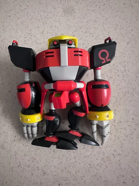 JAKKS PACIFIC SONIC THE HEDGEHOG E123 OMEGA ACTION FIGURE ROBOT VILLIAN RARE
