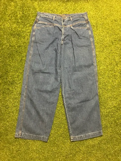 Baggy Denim Jeans Blue Size 38
