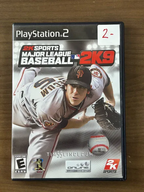 MLB 2K9 Major League Baseball PS2 PlayStation 2 2009 Game CIB w/ Manual