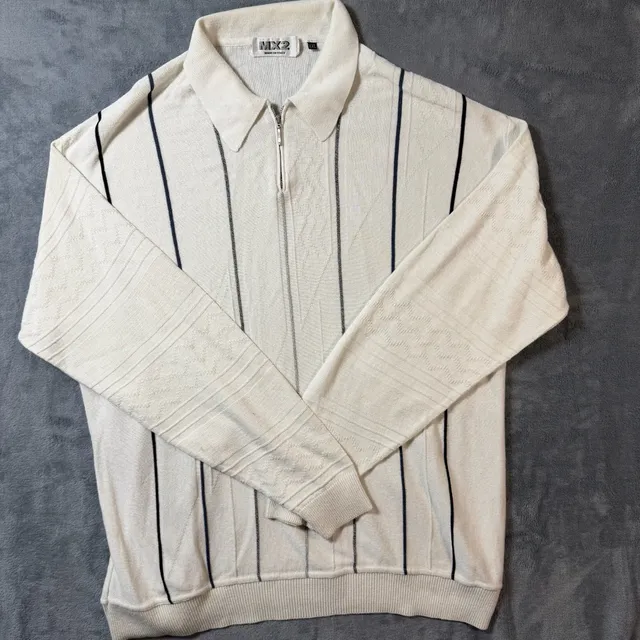 Vintage MX2 Knit Zip Polo Shirt Size XXL Made in Italy