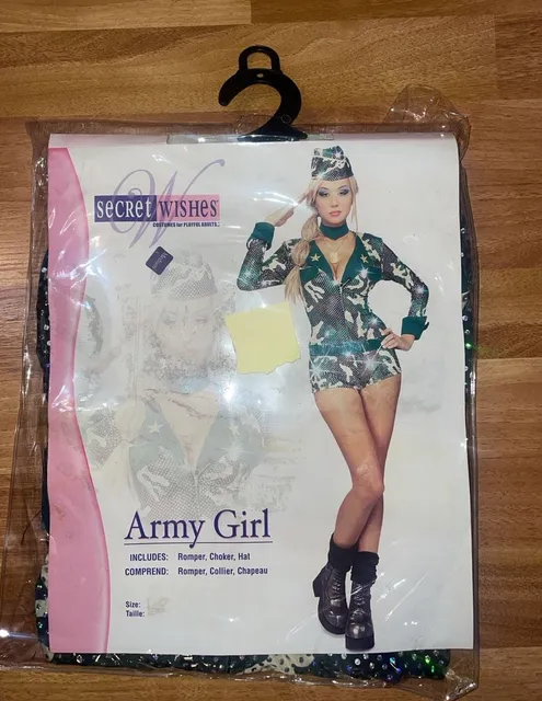 Secret Wishes Army Girl Costume Size Medium