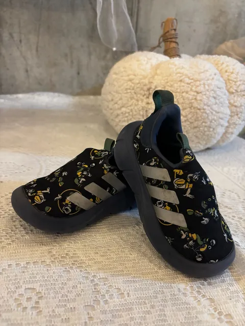 Toddler Adidas Disney Mickey Mouse Slip-On Shoes Size 7K Black
